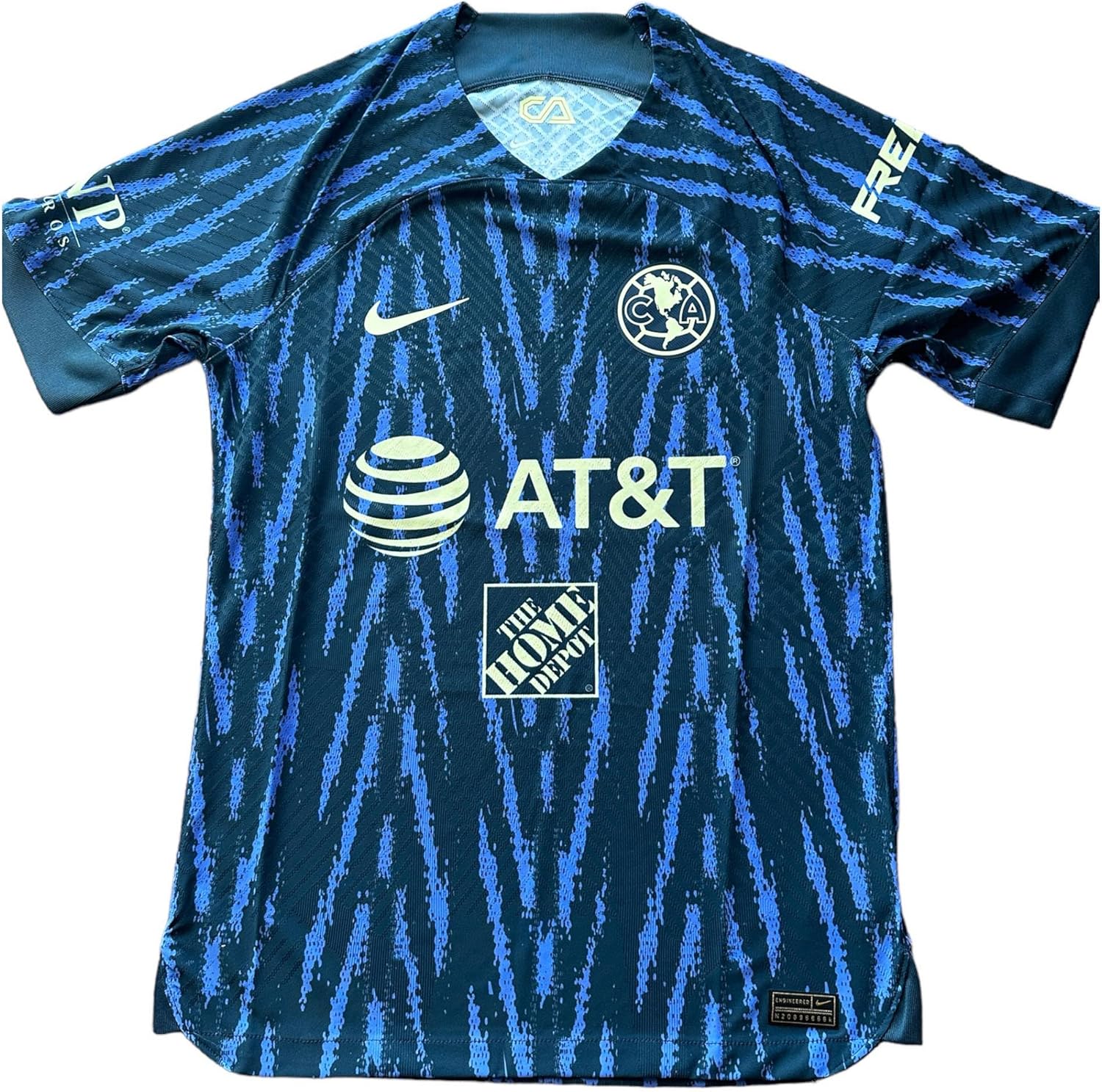 Nike Men's Club America CA 2022/23 Dri-FIT ADV Soccer Football Stadium Blue Away Jersey #DJ7638-455 - Size MEN'S MEDIUM