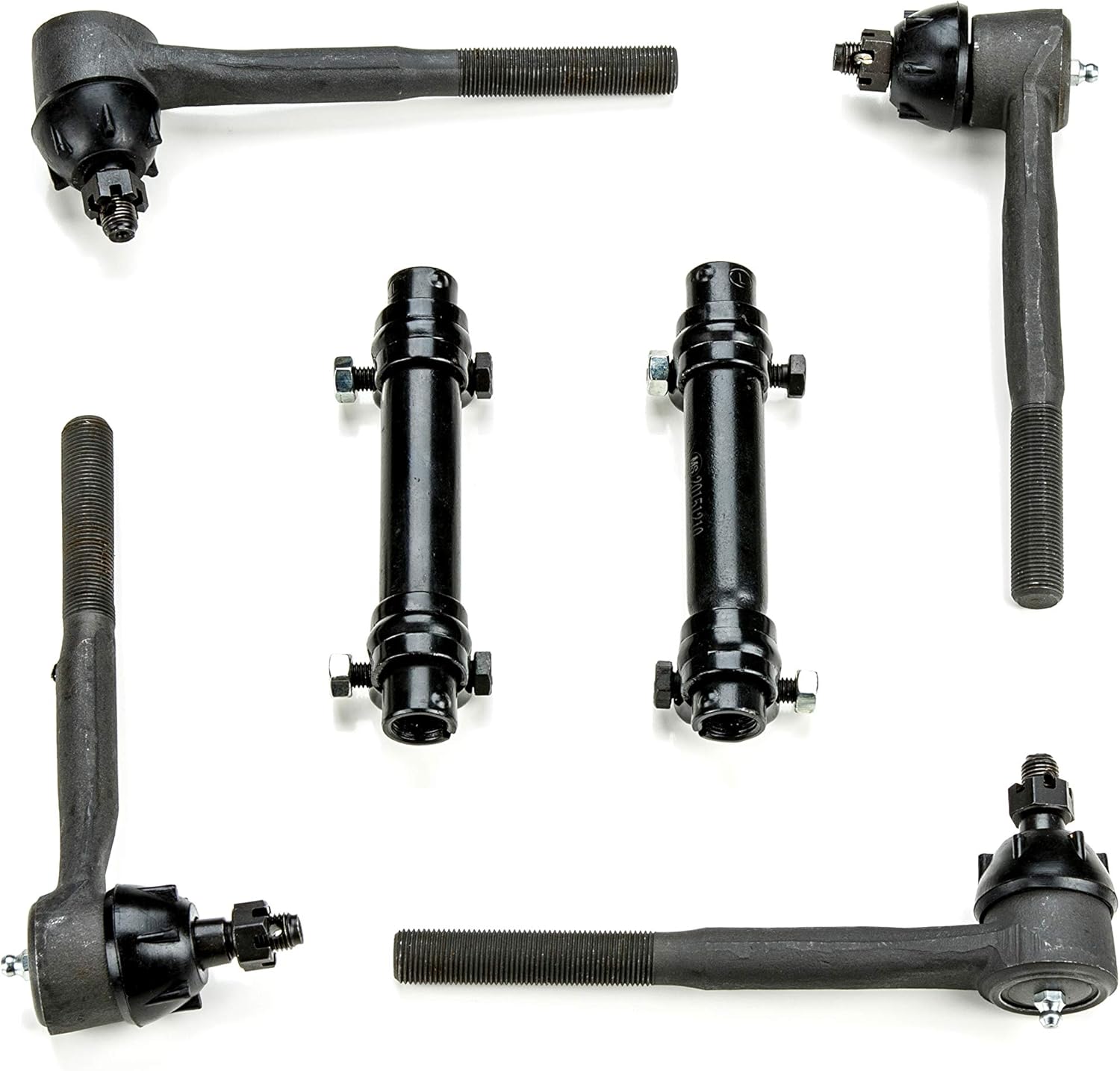 Tie Rod Steering Rebuild Kit Compatible with Chevrolet Full Size OEM Spec Replacements (6 Piece Kit)