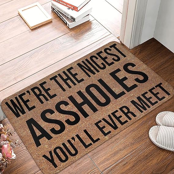 Doormat Mat Door Mats Outdoor We're The Nicest