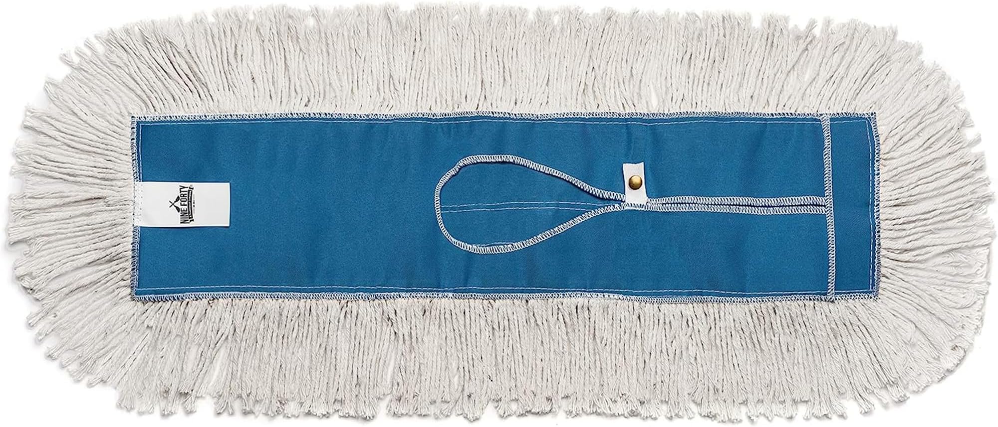 Nine Forty Industrial-Grade 24x5 Cotton Dust Mop Head Refills, Perfect Replacement for Busy Home, Gym, Industrial and Commercial Spaces, Heavy-Duty Mop for Janitorial & Housekeeping Needs - 1 Pack