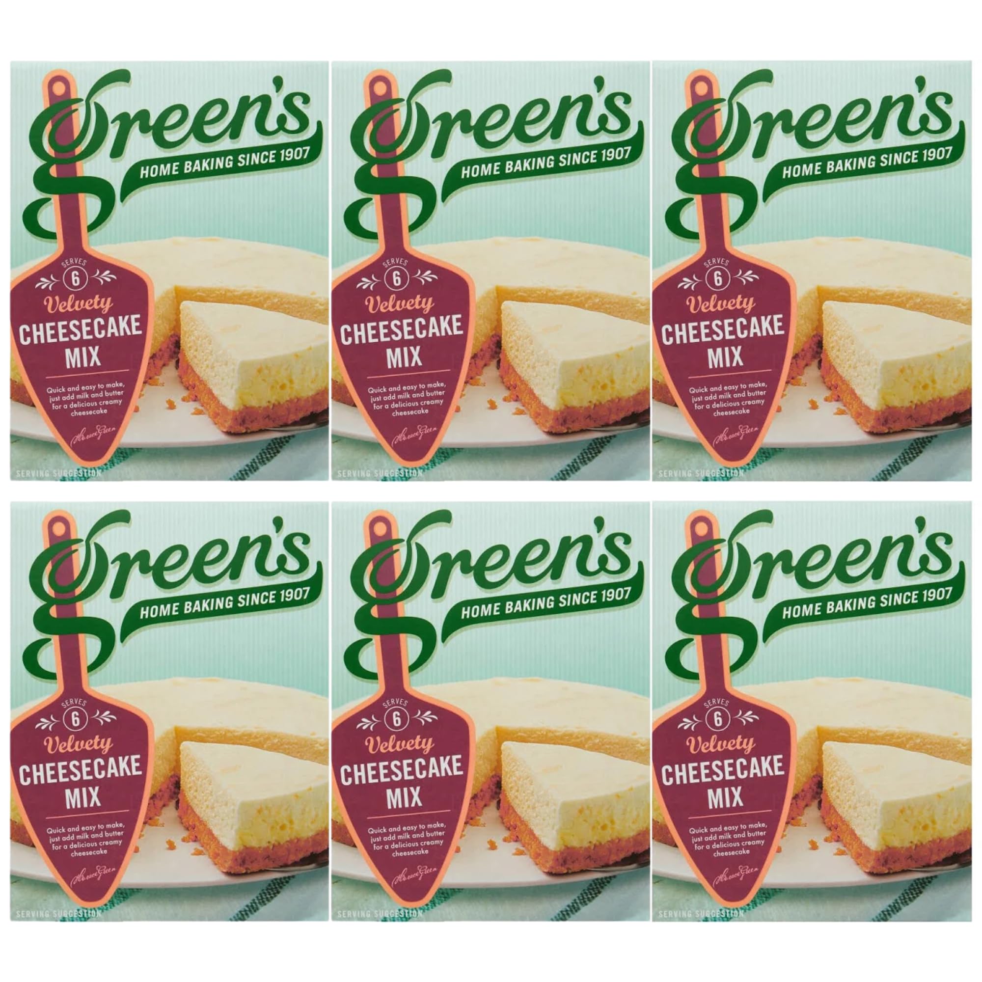Velvety Cheesecake Mix Bundle With Greens Cake Mix 259g (6 Pack)