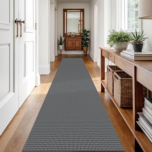 Miniatura 304 de IOHOUZE Alfombra lavable de 4 x 6 pies con parte trasera de goma antideslizante tejida para interiores y exteriores, alfombra para entrada