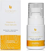 Lookon Vitamin C Serum | Brightening & Dark Spot Corrector | 10% Vitamin C + 1% Ferulic Acid | Anti-Aging & Hyperpigmentation Treatment | Lightweight, Hydrating & Daily Use | For All Skin Types | 30ml