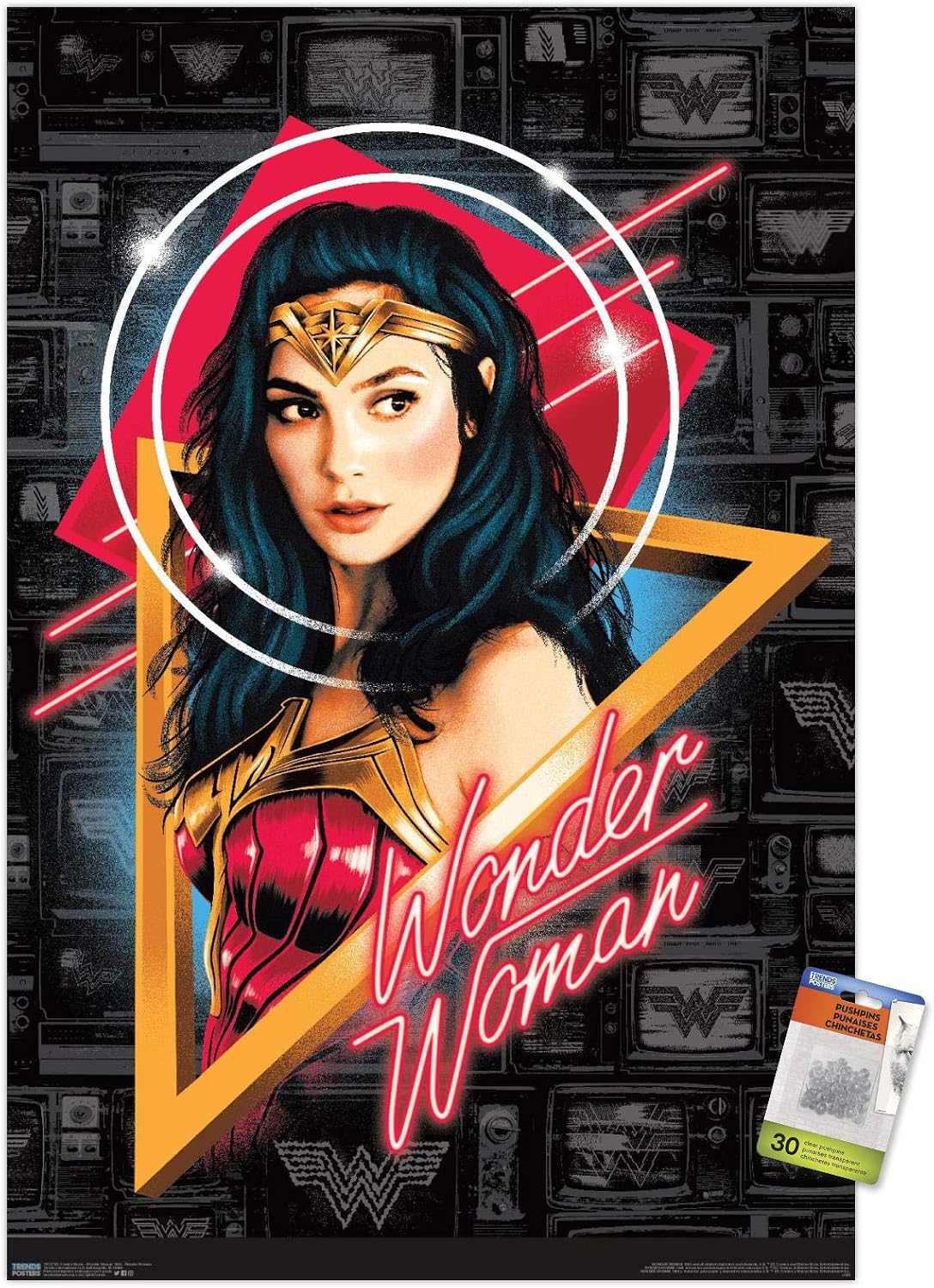 DC Comics Movie - Wonder Woman 1984 - Wonder Woman Wall Poster with Push Pins