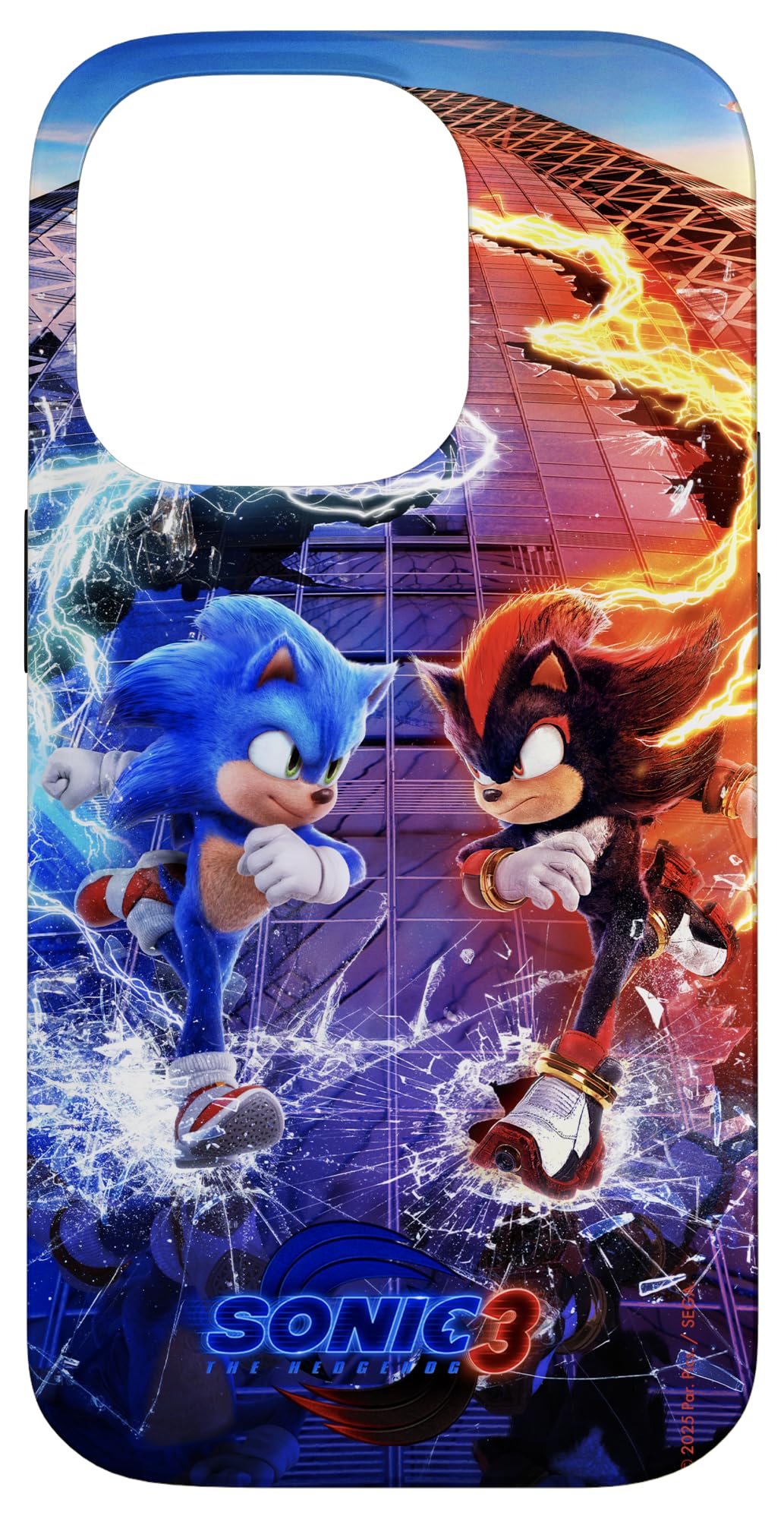 Sonic The Hedgehog 3 - Sonic VS Shadow Case for iPhone 14 Pro