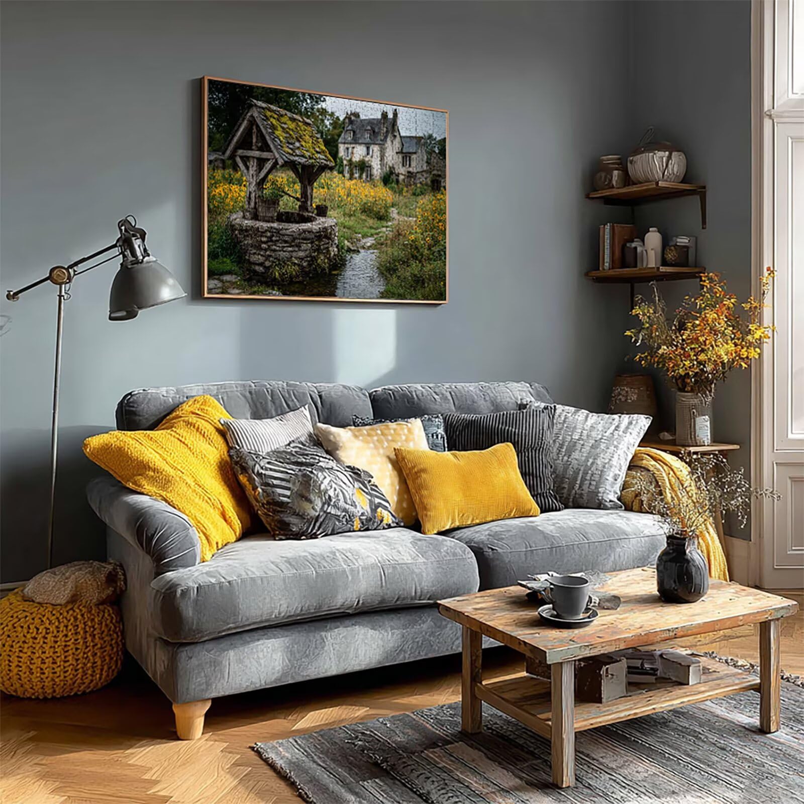 Puzzle 2000 elementów dla dorosłych, krajobraz, drewniane puzzle, 99 x 71 cm, części ściśle do siebie pasują, dla mężczyzn kobiet starszych seniorów, dekompresji, letnia dekoracja ścienna, prezenty