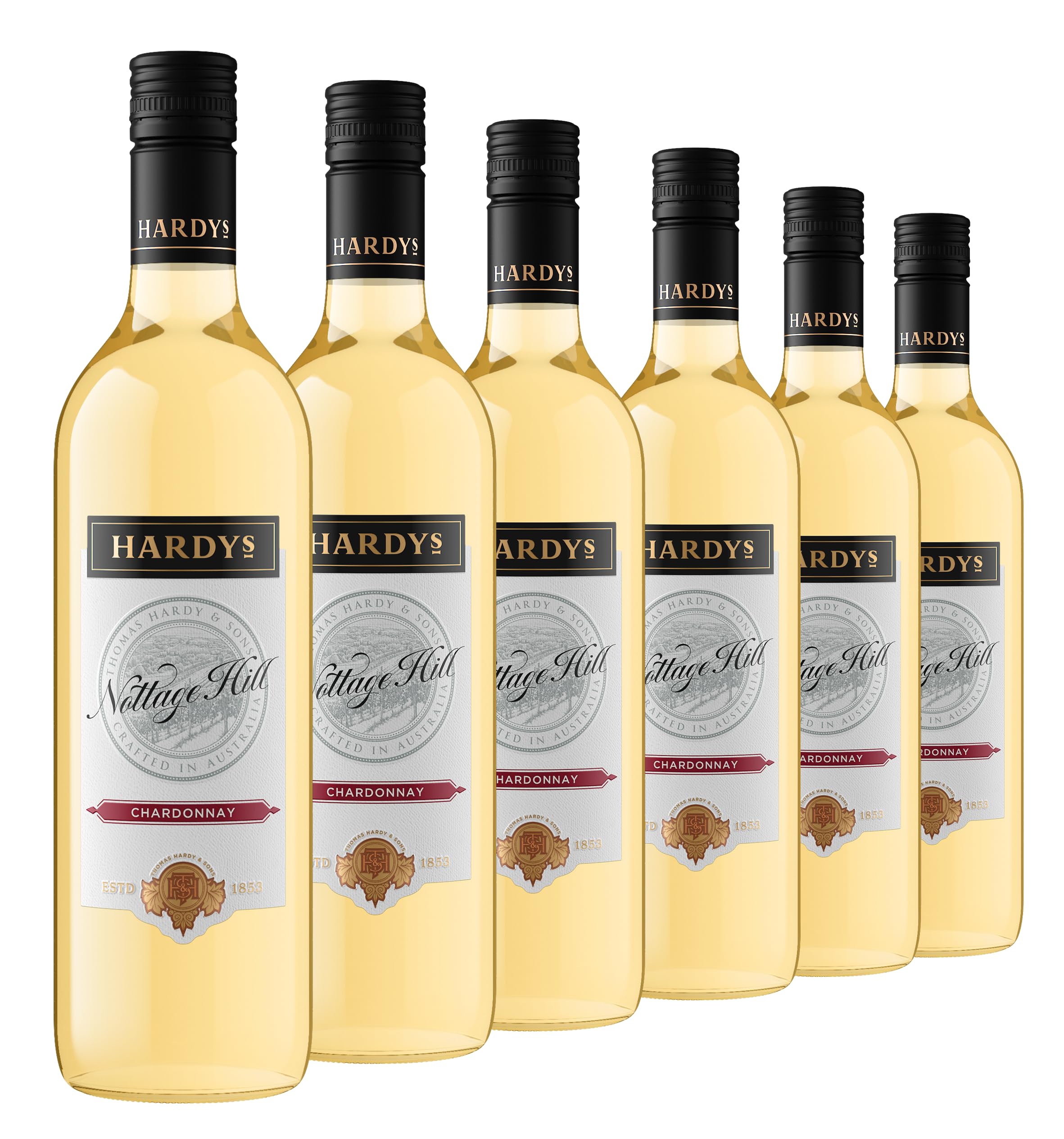 Hardys Nottage Hill Chardonnay Wine, 6 x 750ml