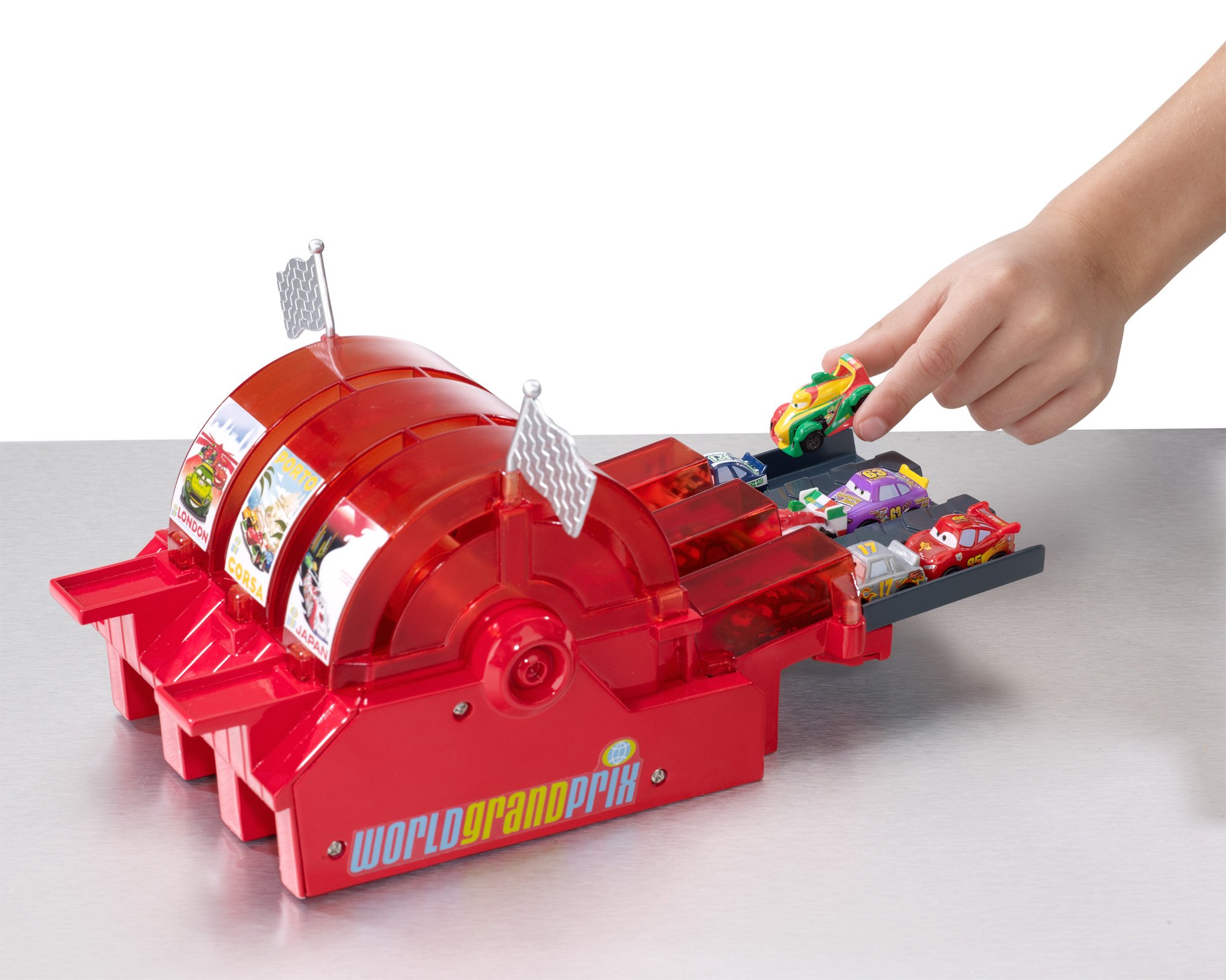 Disney/Pixar Micro Drifters World Grand Prix Multi Car Launcher