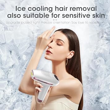 IPL Laser Hair Removal Device for Women & Men, GP591 3 in 1 Fastest Flashes ICE-Cooling Permanent Hair Remover, Safe & Painless, Long-lasting Reduction of Body & Face Hair Regrowth, Home Use
