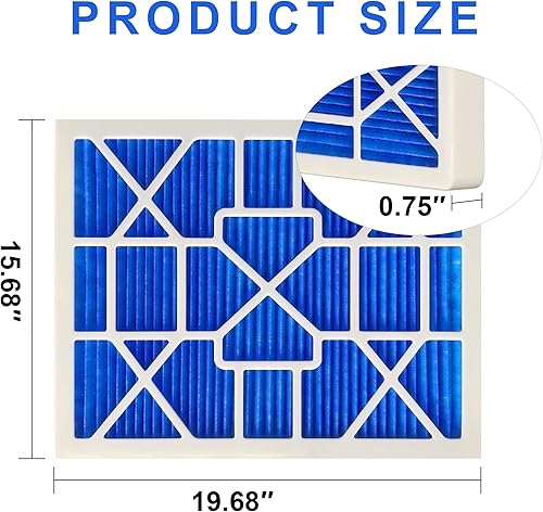 Miniatura 2 de LEKEN Filtros electrostáticos reutilizables MERV 13 de 16 x 20 x 1 para horno de CA para hogares con mascotas, contiene 1 marco ABS reutilizable+12