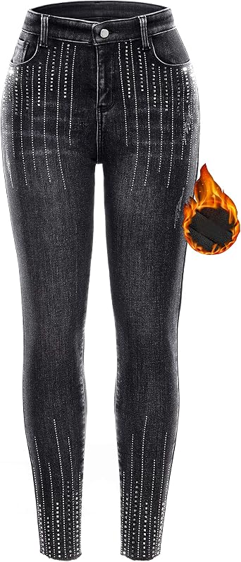 heipeiwa Women's Rhinestone Winter 