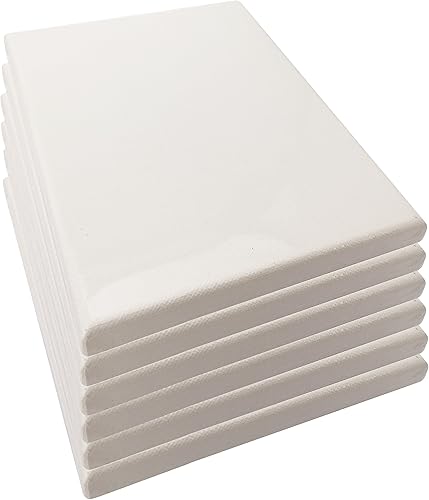 Miniatura 5 de LWR CRAFTS Lienzo estirado de 5 x 7 pulgadas, paquete de 6