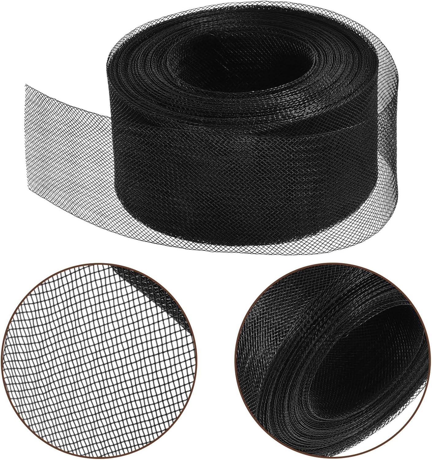 NIYANGLE 5cm Wide Polyester Horsehair Braid with Flexibility and Elasticity for Sewing Boning Trim in Wedding Dress and Dressmaking Accessories