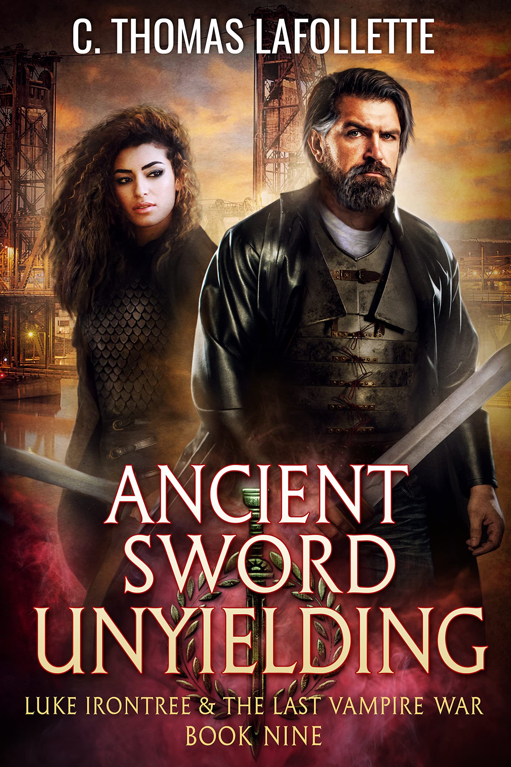 Ancient Sword Unyielding: An Action-Adventure Vampire Hunter Urban Fantasy with Found Family (Luke Irontree & The Last Vampire War Book 9)