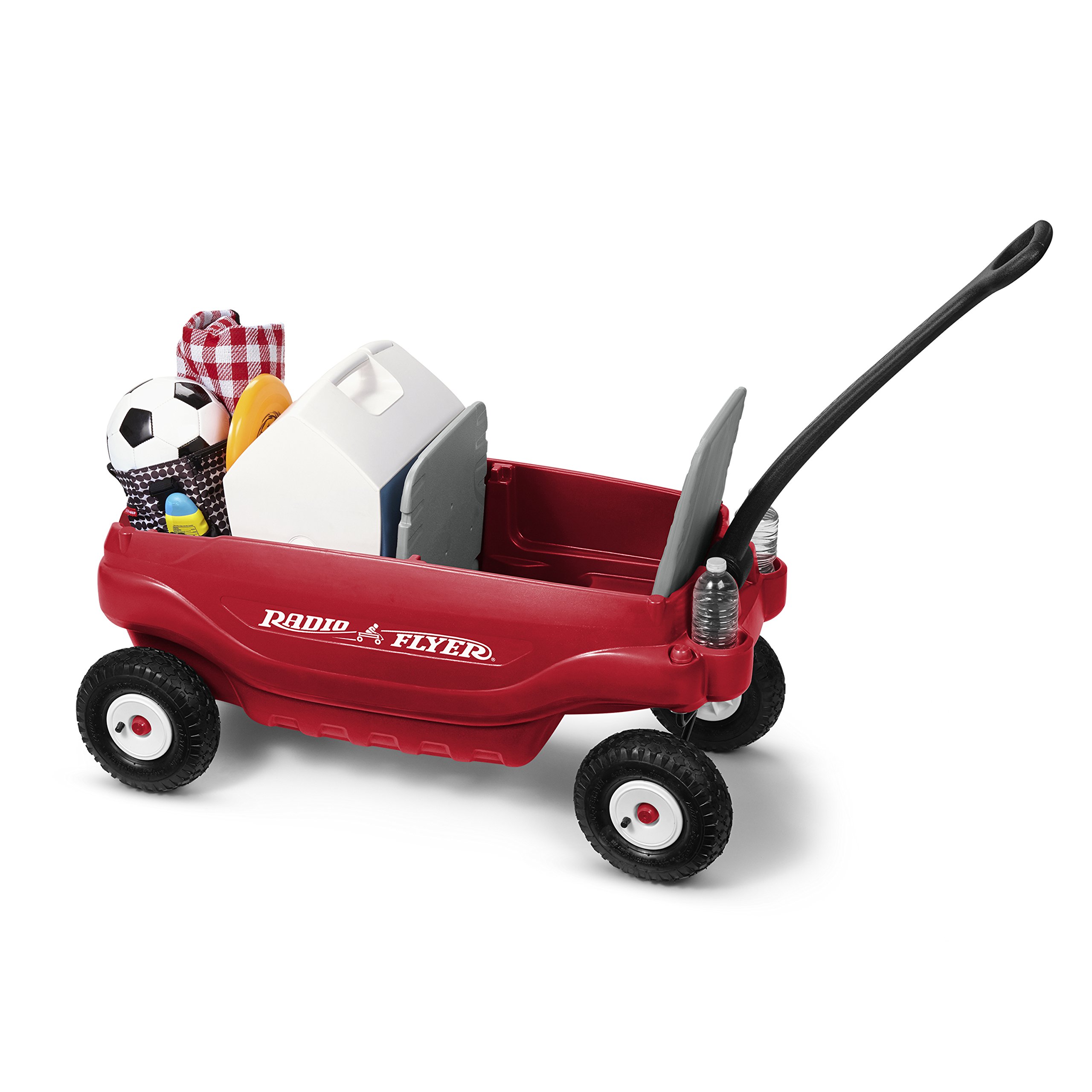 Radio Flyer Deluxe All-Terrain Family Wagon Ride On, Red : Amazon