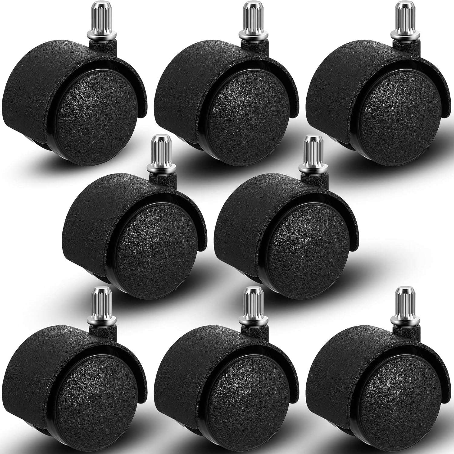 8 Pieces 2 Inch Cart Casters Wheels Replacement Cart