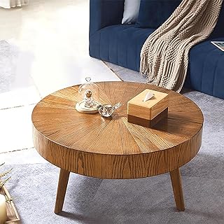 VOLDAX Japanese Floor Table Vintage Solid Wood Tatami Table Multi-Use Dining Desk, Meditation Altar Tables for Living Room Dining Room Office(Brown)