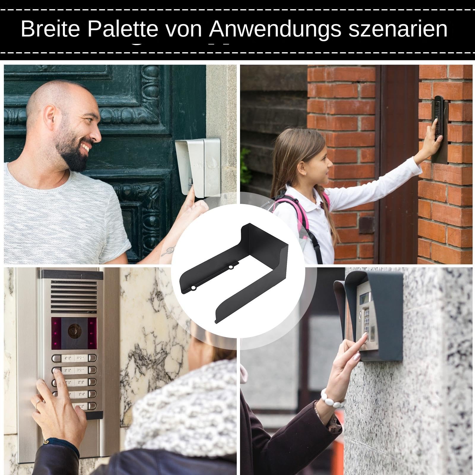 Klingel Regenhaube | Wetterfeste Türklingel Zierabdeckung,Zugangskontrollsystem Gehäuse Mit Regenschutz Und Sonnenschutz | Für Haustür Eingangsbereich Vorgarten Wohnhof