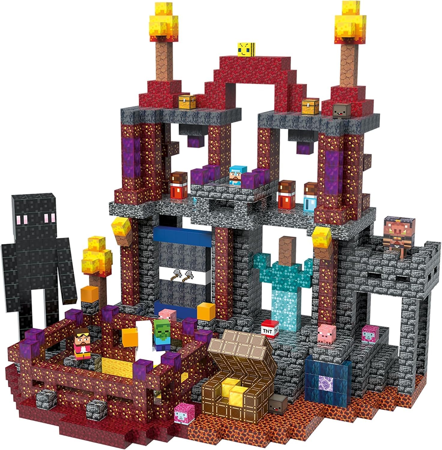 TUKIIE Magnetische Bausteine Blöcke 120 Stück, Magnetbausteine Magnetblöcke Game-Based STEM Montessori Spielzeug für Kinder ab 3 4 5 6 7 9-12 Jahre, Geburtstagsgeschenk für Jungen Mädchen