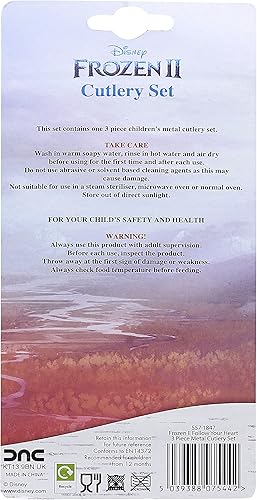 Miniatura 4 de Disney Frozen II - Juego de cubiertos infantiles (3 piezas)