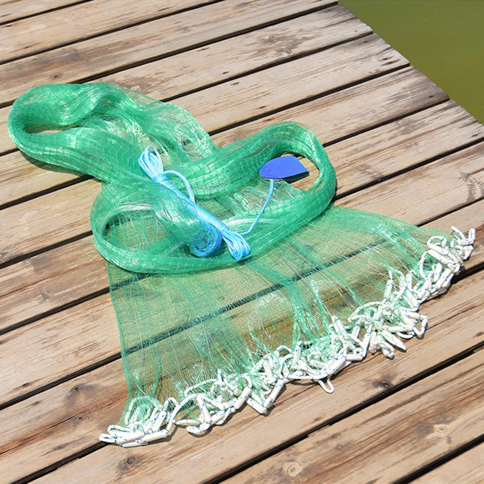 Rete da pesca facile da lanciare – Reti resistenti per la pesca con lancio liscio, perfette per catturare pesci, raggio 8/9/10/3,7 m