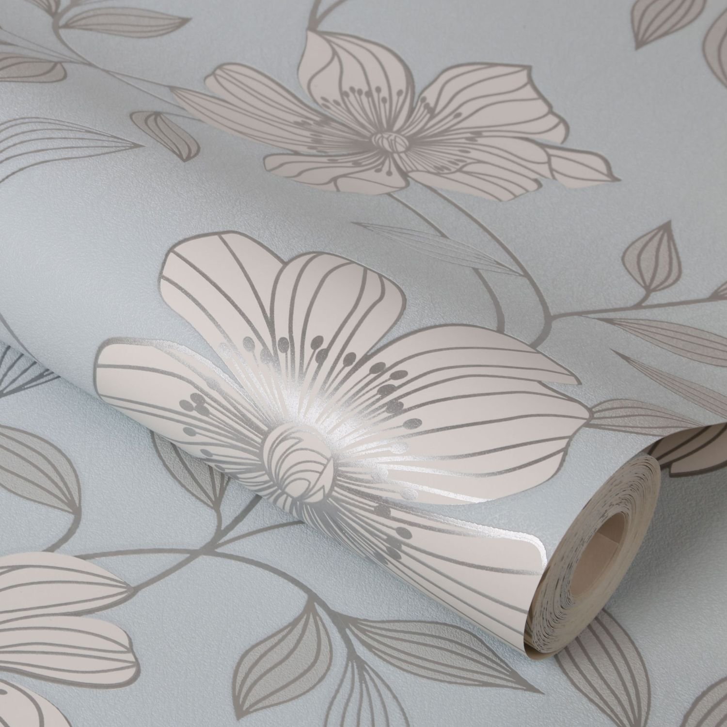 Superfresco Camille Floral Duck Egg Blue Wallpaper Buy Online in India