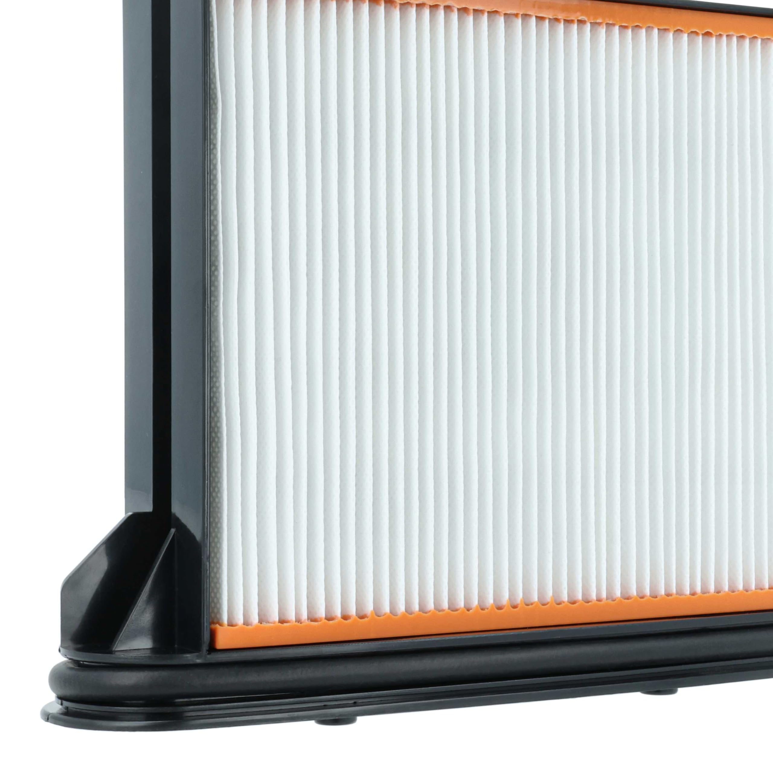 vhbw Filtro plisado plano H11 compatible con Starmix FK 4300 aspiradora industrial, seco y húmedo - Elemento filtrante