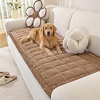 Vista 13 de Funda de sofá para perros, lavable, funda de sofá para mascotas, funda de sofá modular suave y mullida en forma de L, protector grueso apto