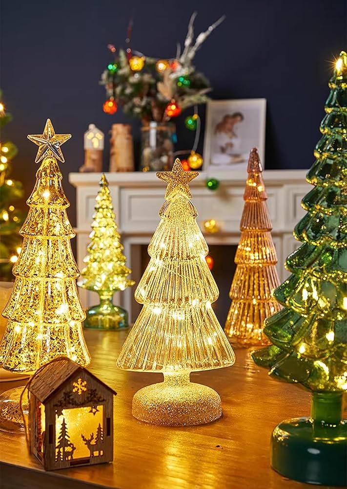 Amazon.co.jp: クリスマスツリーランプ クリスタルツリー ライト