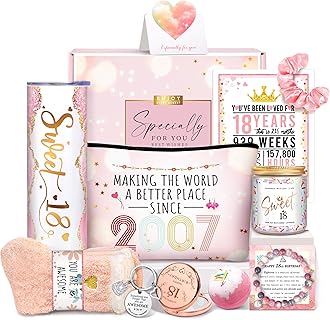 18th Birthday Gifts for Girls, 18th Birthday Gifts For Girls, 18th Birthday Decorations for Girl, 18th Best Friend First Birthday Gift For Teen Girl, Sweet 18 Birthday Gift Ideas for Her, Daughter