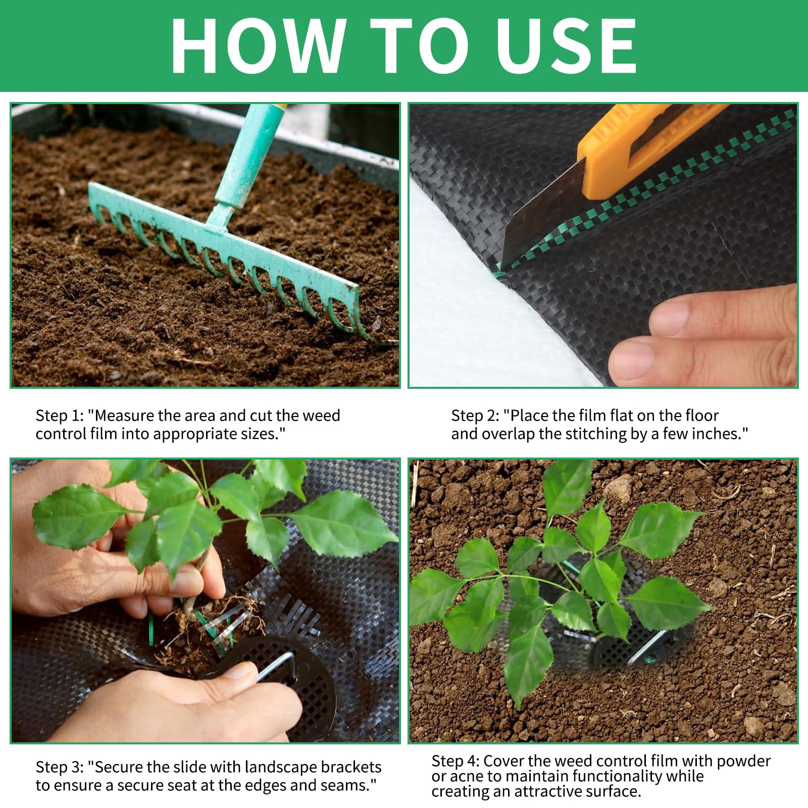 DAZZTIME 10m² Tessuto Non Tessuto per Erbacce da Giardino,Telo Pacciamatura Anti Erbacce,2m x 5m,Telo Pacciamatura Orto,Protezione dai Raggi UV,permeabile all'Acqua,per Giardino e aiuole Rialzate