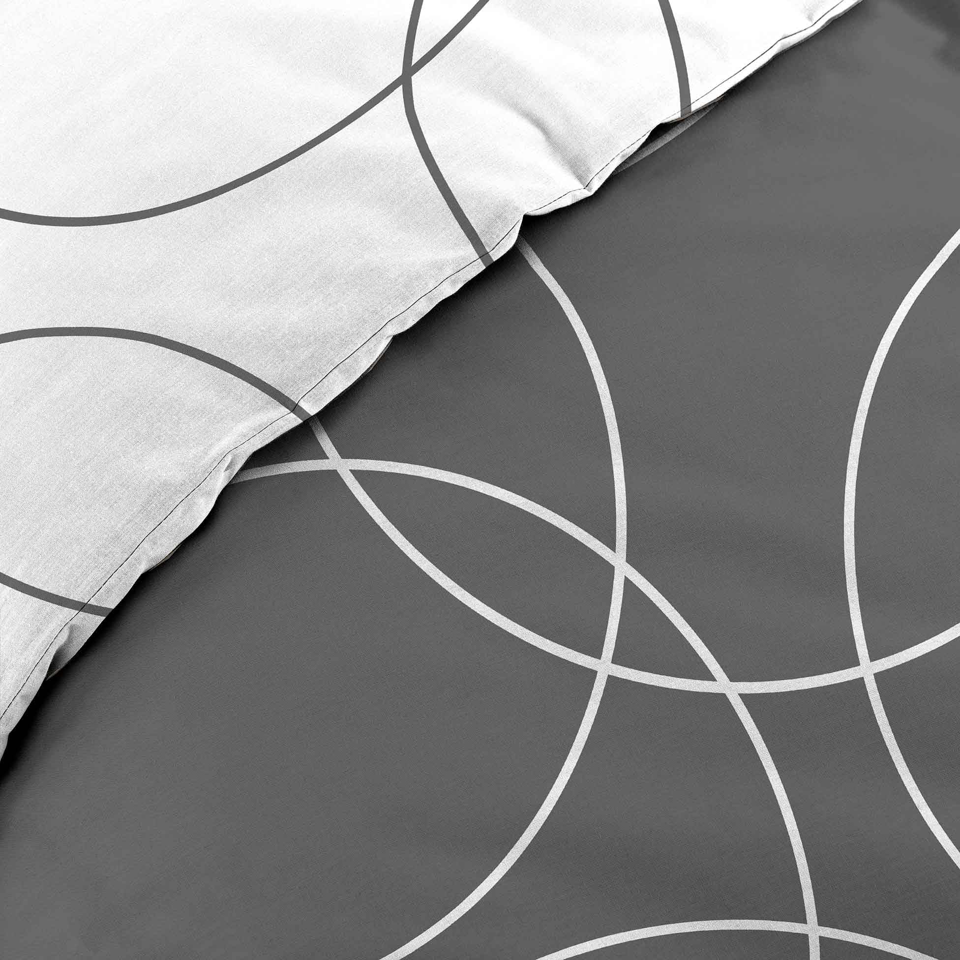 douceur d 'intérieur Parure con Copripiumino in Poliestere, Multicolore, Poliestere, Multicolore, 240 x 220 cm