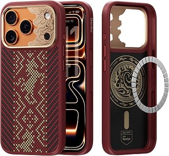 BENKS Knight ArmorPro Case for iPhone 17 Pro Max with Camera Control Button, [Compatible with Magsafe] Military Grade Protective Case Built with Dupont Kevlar Aramid Fiber
