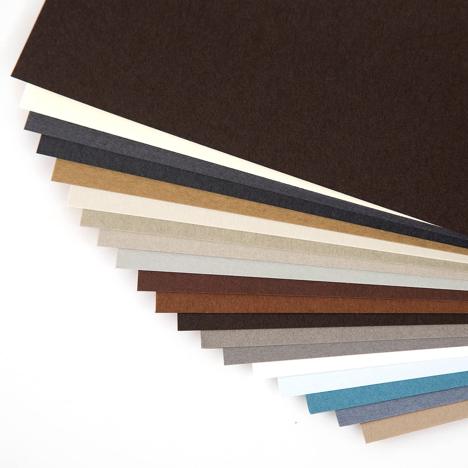 48 Blatt Erdtöne, farbiges Kartonpapier, 25,4 x 25,4 cm, 250 g/m², 41,7 kg, doppelt bedrucktes Scrapbook, farbiges Papier, 24 verschiedene Farben, schwerer Karton für Bastelarbeiten, Scrapbooking,