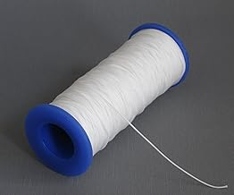 ps FASTFIX 10 Metre Pleated Cord (White) - Pleated Cord 1.0 mm - Tension Cord for Pleated Blinds