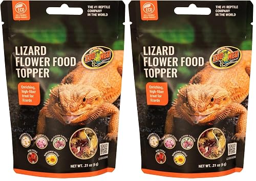 Zoo Med Lizard Flower Food Topper, 0.21 oz. (Pack of