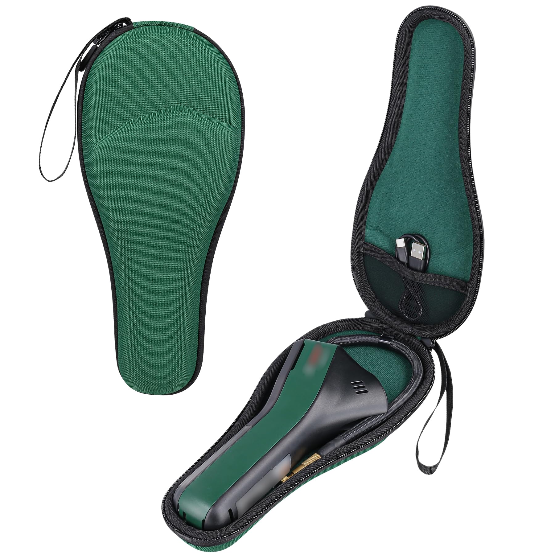 Custodia Per Compressore Bosch EasyPump-Mini - EVA Rigida, Verde, Antiturto E Impermeabile