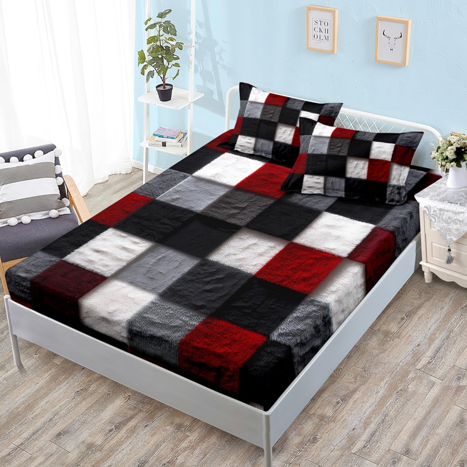 King Size Fitted Sheets Deep Fitted King Size Sheet Bedsheet 30cm Deep