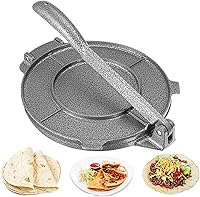 Vista 5 de Prensa de tortilla, máquina de tortilla antiadherente de aleación de aluminio de 8 pulgadas, herramienta de prensado de maíz de harina plegable