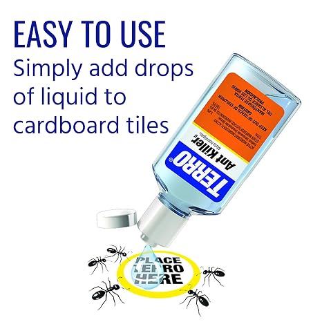 TERRO 1 oz Liquid Ant Killer - Attract and Kill Household Ants - Indoor Ant Killer - T100-12, Works Fast