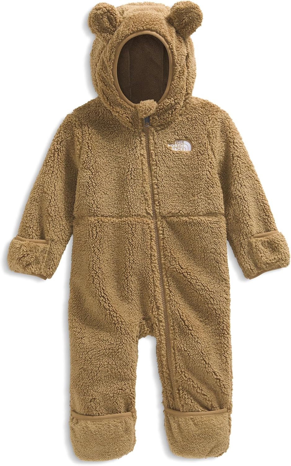 THE NORTH FACE Baby Campshire One-piece | Cozy Fleece Winter Onesie, With Mittens, Booties & Attached Bear Ear Hood