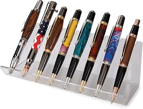 WOODRIVER Soporte acrílico de ocho plumaslápiz