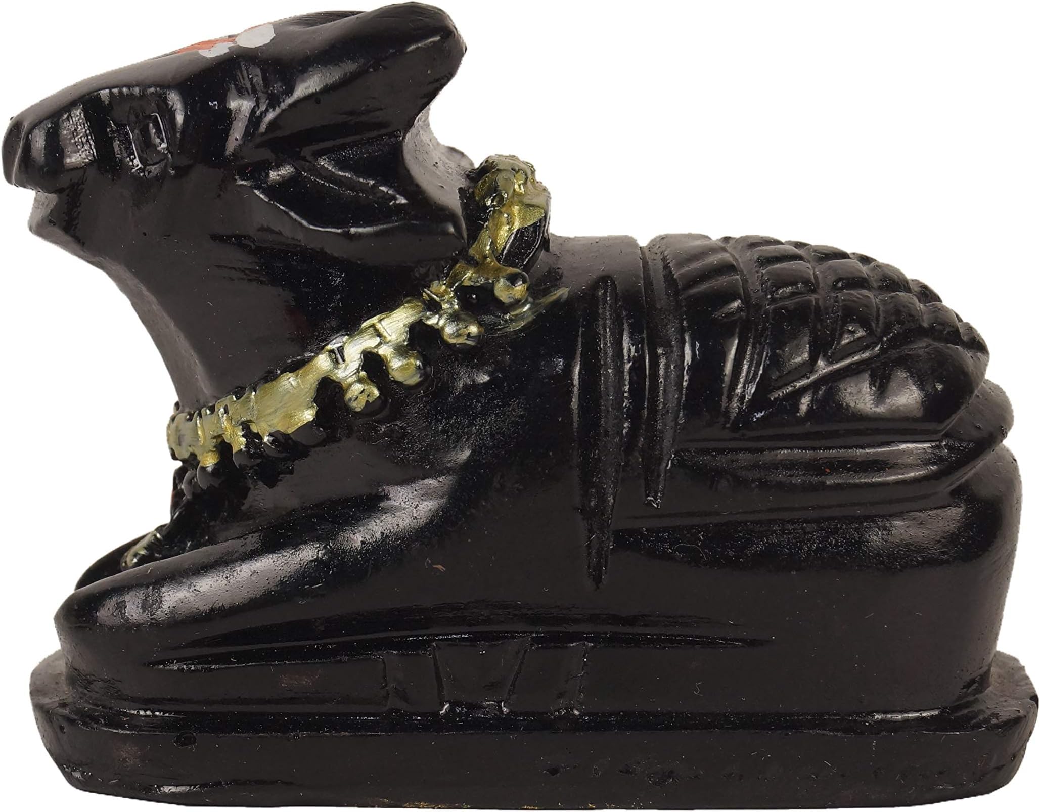 6.5cm Lord Nandi Marble Dust Statue Sculpted in Great Detail Idol for Car Dashboard Home Decor Gift