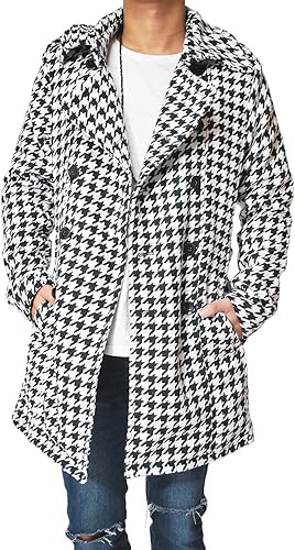 ロハス Lohas トレンチコート 千鳥格子 Bitter コート メンズ アウター 千鳥格子柄 コート ジャケット 通販 Amazon