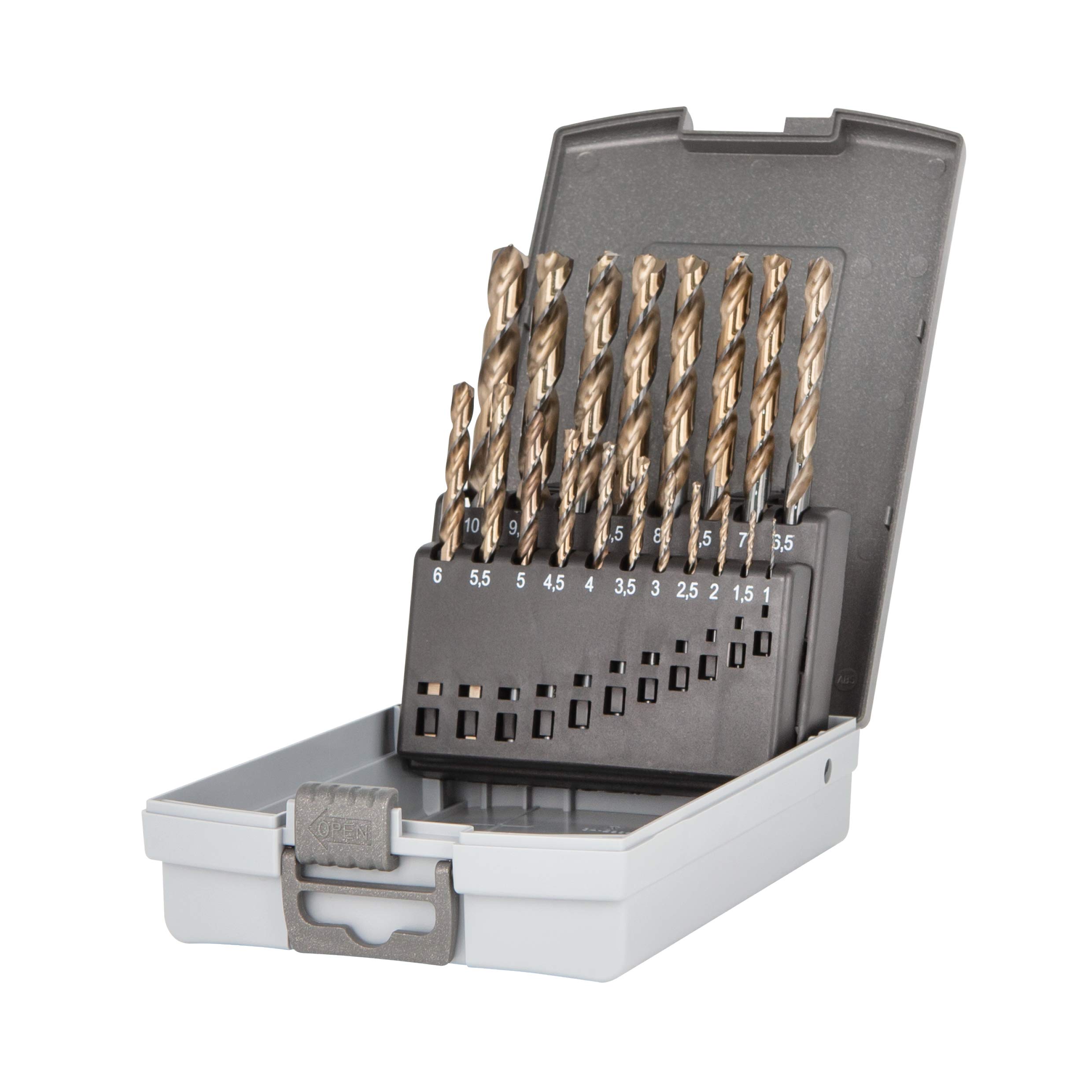 Krino 01229301 - HSS-G Set Punte Rettificate “Speedmaster” Per Acciaio - 19 Pezzi