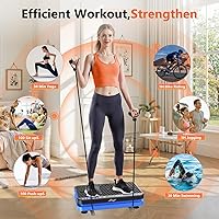 Vista 2 de AXV Vibration Plate Fitness Platform Exercise Machine Vibrating Shaking Full Body Shaker Workout Vibrate Stand Shake Board Sport Gym for Weight Loss