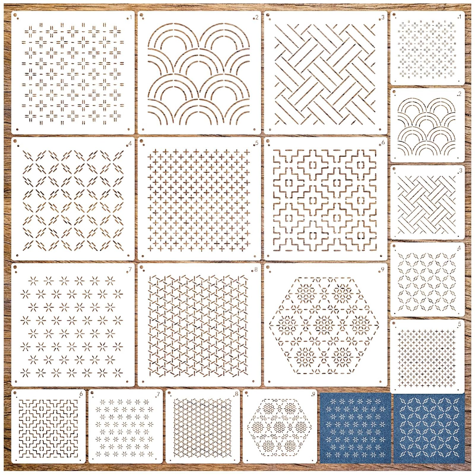 Übersicht Sashiko - Studio der Handarbeit