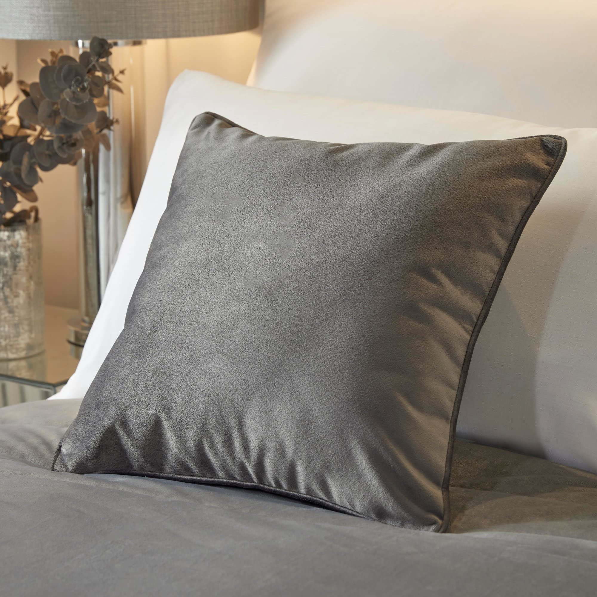 Soiree - Melanie - Velvet Cushion Cover - 43 x 43cm in Slate