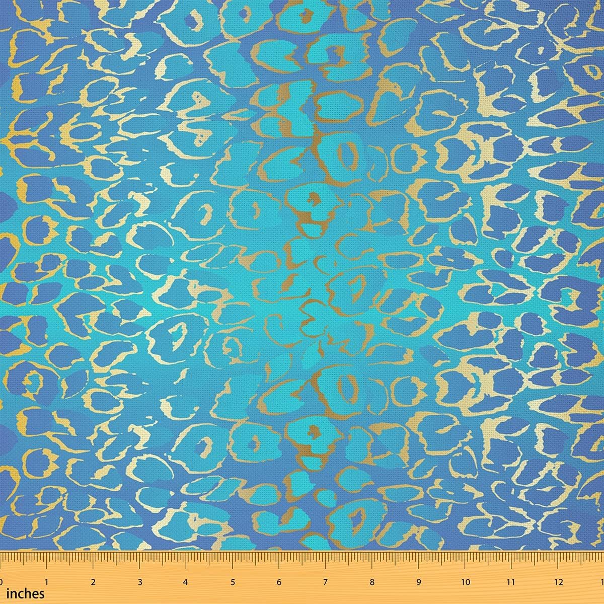 Leopard Print Outdoor Fabric by The Yard,Cheetah African