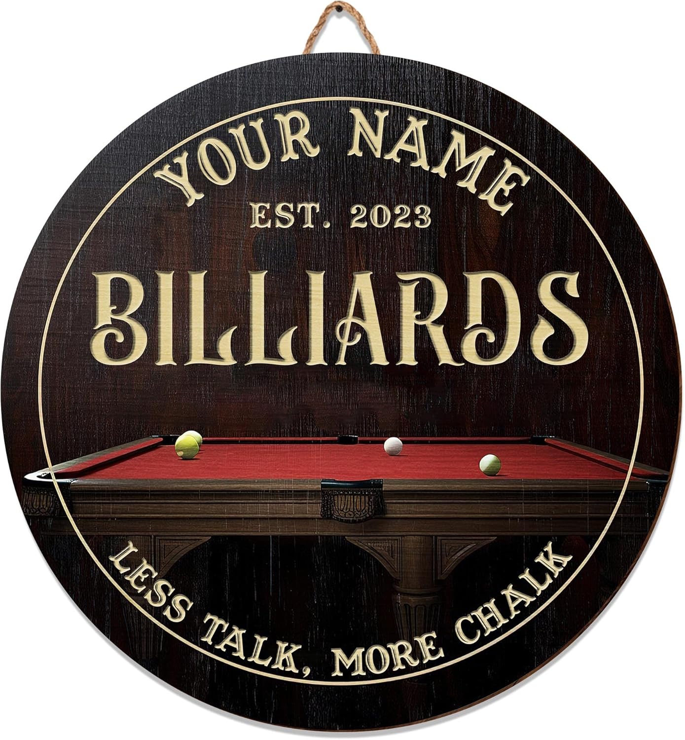 Artsy Woodsy Custom Billiards Room Billiards Club Printed